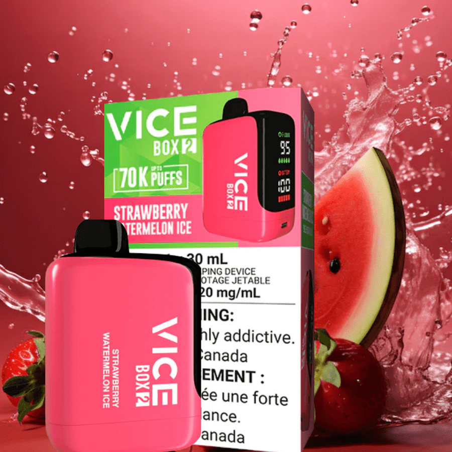 Vice Disposables Disposable Vape Vice Box 2 Disposable Vape-Strawberry Watermelon Ice Vice Box 2 Disposable Vape-Strawberry Watermelon Ice in Yorkton