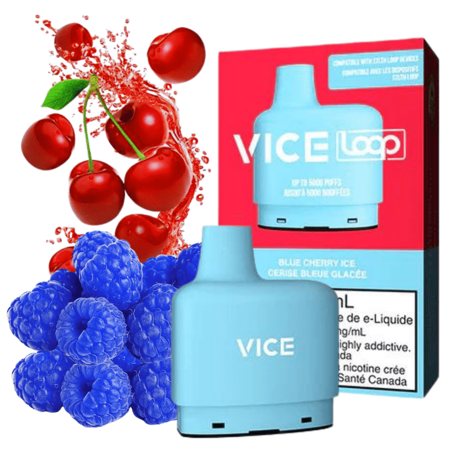 Vice LOOP Closed Pod Systems 20mg / 5000Puffs STLTH Loop Vice Pods-Blue Cherry Ice STLTH Loop Vice Pods-Blue Cherry Ice-Yorkton Vape SuperStore & Online