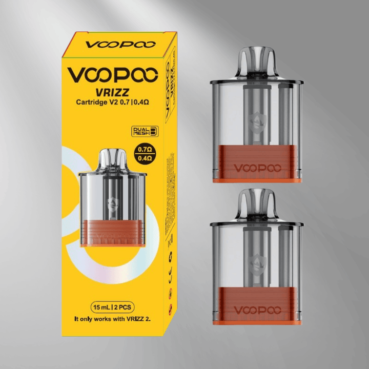 VooPoo Vrizz V2 Replacement Pods 15ML (2 Pack) 0.7Ω/0.4Ω Vape Superstore Yorkton Saskatchewan