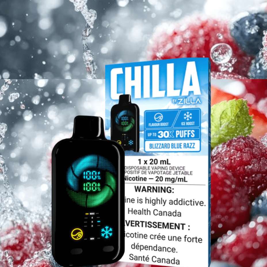 Zilla Disposable 30000 Puff / 20mg Chilla by Zilla 30k Disposable Vape-Blizzard Blue Razz Chilla by Zilla 30k Disposable Vape-Blizzard Blue Razz in Sask