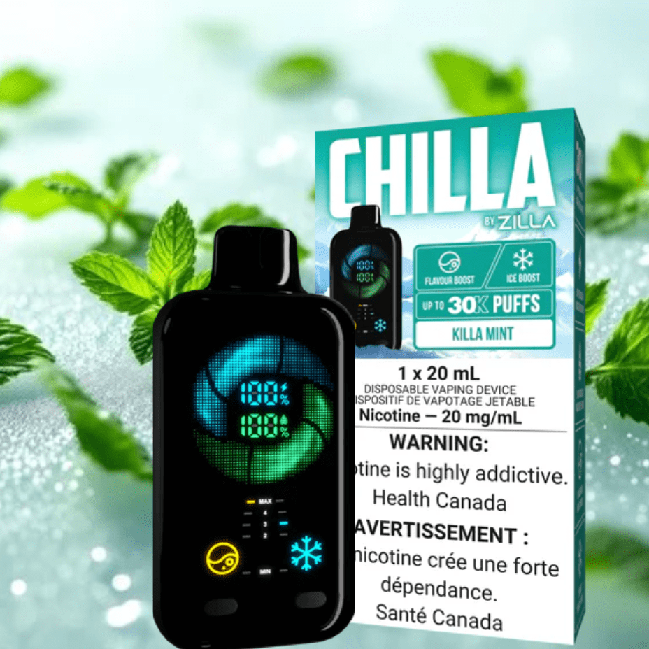 Zilla Disposable 30000 Puff / 20mg Chilla by Zilla 30k Disposable Vape-Killa Mint Chilla by Zilla 30k Disposable Vape-Killa Mint in Sask