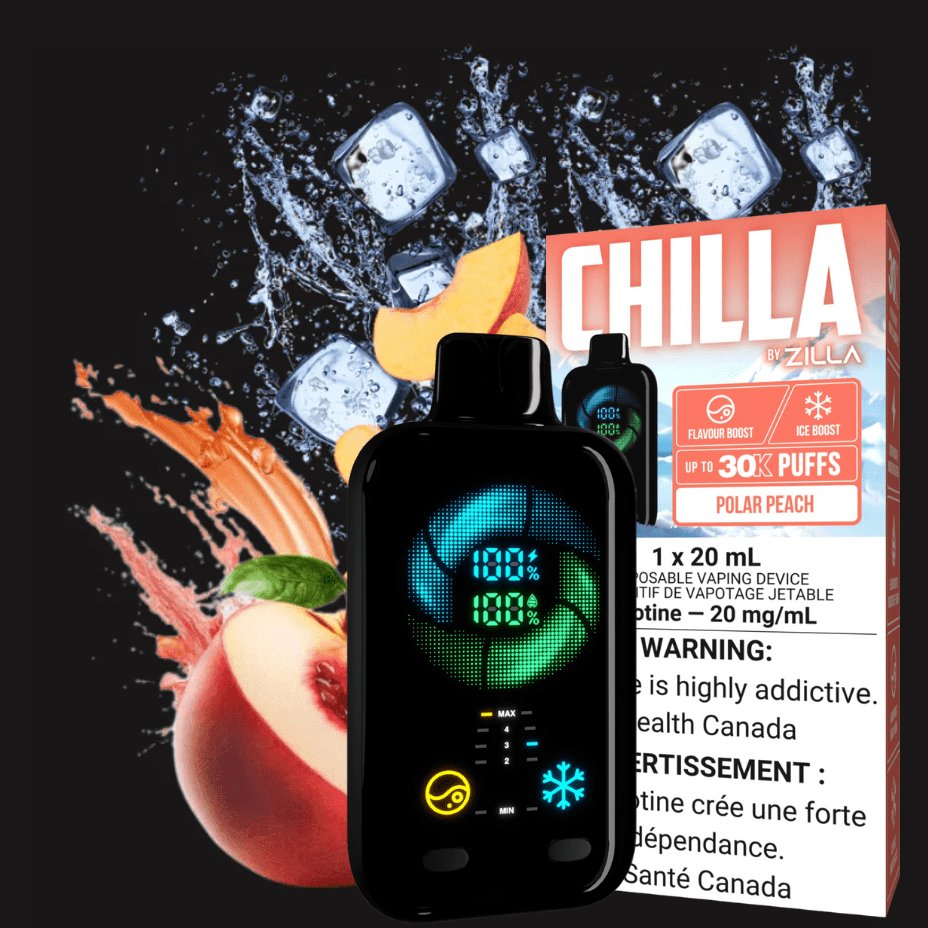 Zilla Disposable 30000 Puff / 20mg Chilla by Zilla 30k Disposable Vape-Polar Peach Ice Chilla by Zilla 30k Disposable Vape-Polar Peach Ice in Sask