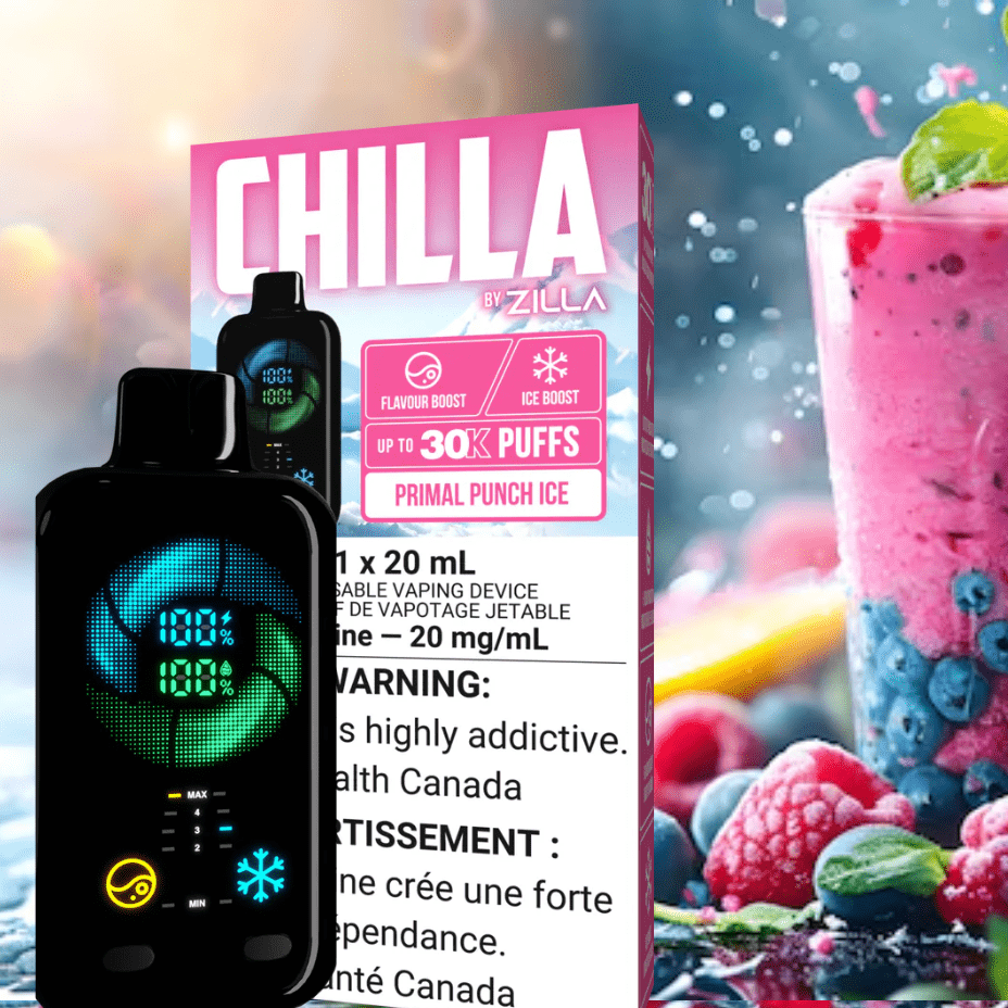 Zilla Disposable 30000 Puff / 20mg Chilla by Zilla 30k Disposable Vape-Primal Punch Chilla by Zilla 30k Disposable Vape-Primal Punch in Sask