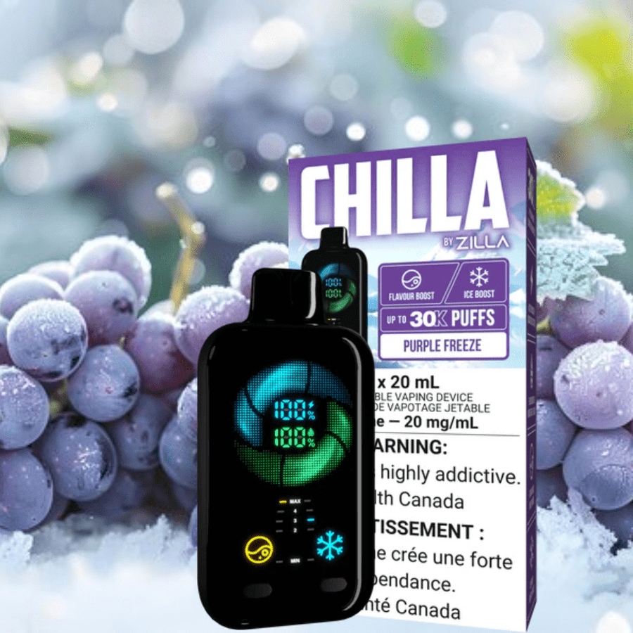Zilla Disposable 30000 Puff / 20mg Chilla by Zilla 30k Disposable Vape-Purple Freeze Chilla by Zilla 30k Disposable Vape-Purple Freeze in Sask