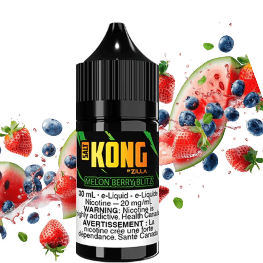 Zilla Salt Nic E-Liquid 30ml / 20mg Kong Salt by Zilla-Melon Berry Blitz Kong Salt by Zilla-Melon Berry Blitz in Yorkton Canada
