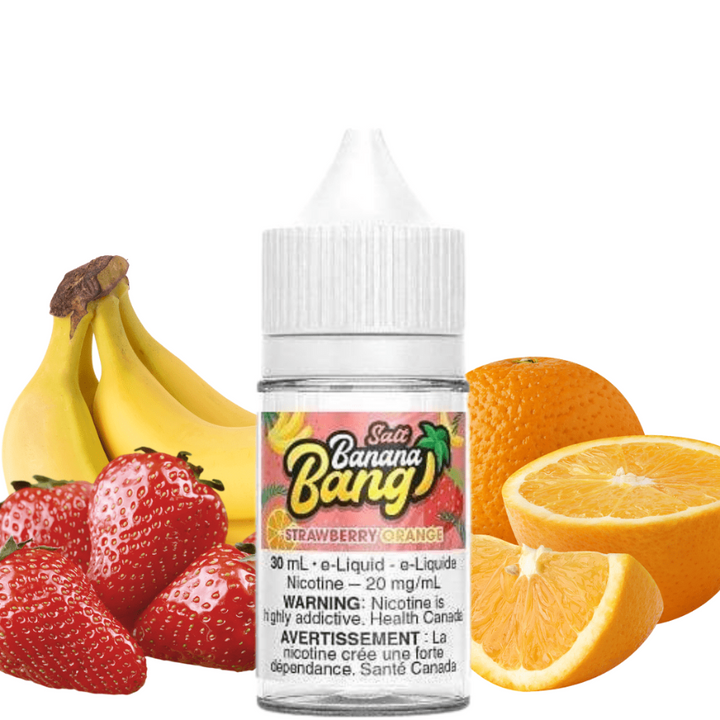 Banana Bang Salt E-Liquid Salt Nic E-Liquid 30ml / 12mg Strawberry Orange Salt by Banana Bang E-Liquid Strawberry Orange Salt by Banana Bang-Yorkton Vape SuperStore & Bong Shop SK, Canada