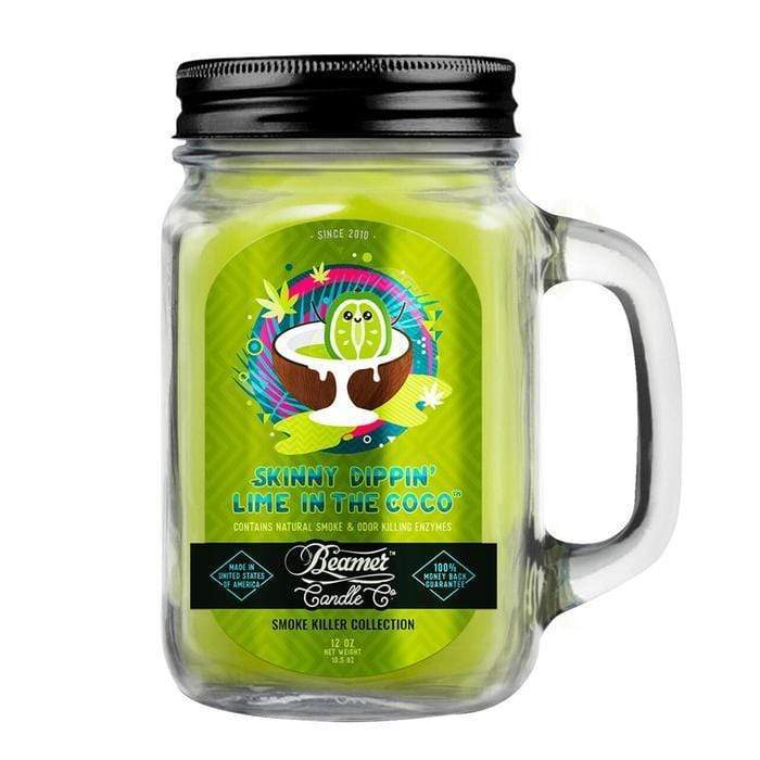Beamer 420 accessories Skinny Dippin' Lime in the Coco Beamer Candles - Smoke Killer Collection Beamer Candles Odor Eliminator-Yorkton Vape & 420 SuperStore, Saskatchewan, Canada