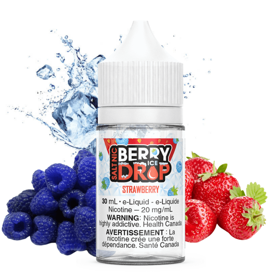 Berry Drop Salt Nic 30ml / 12mg Strawberry Iced Salt by Berry Drop Strawberry Iced Salt by Berry Drop-Yorkton Vape SuperStore Sask, Canada