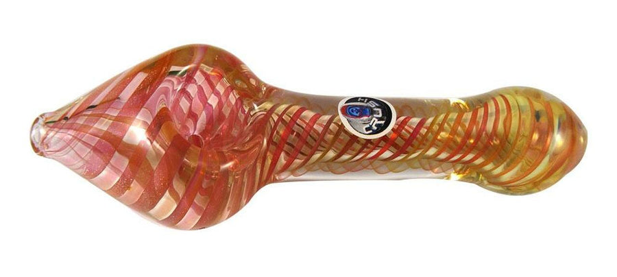 Crush Glassworks 420 Accessories Crush Glass  Hand Pipe-Steam Roller Fumed & Striped-5" Crush Glass  Hand Pipe-Steam Roller Fumed & Striped-5"-Yorkton Vape