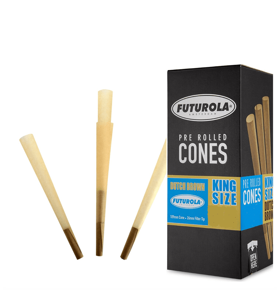 Futurola Dutch Brown King Size Pre-Rolled Cones 1.25" King Size 1 1/4" Vape Superstore Yorkton Saskatchewan