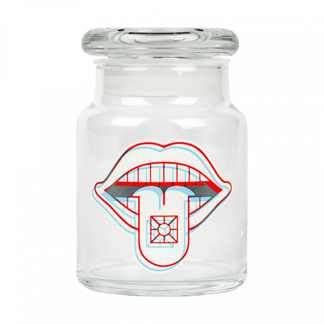 irie 420 Storage Small Weed Stash Jar-Pop-Top Jar- 3D Acid Eater Weed Stash Jar Pop-Top Jar- 3D Acid Eater Weed Storage Jar-Yorkton Vape SuperStore 