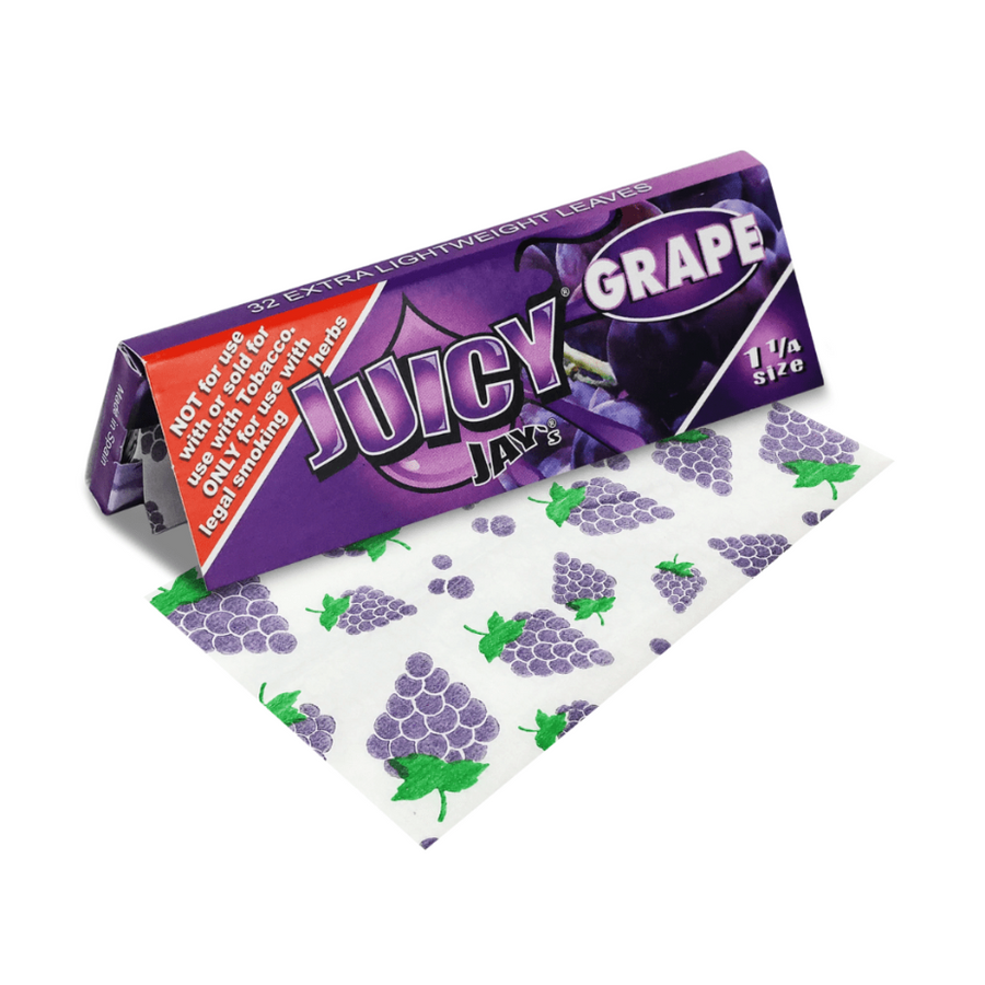 Juicy Jay's 420 Accessories 1¼ / Grape Juicy Jay's Grape Flavoured Rolling Papers 1 1/4 Juicy Jay's Grape Rolling Papers 1 1/4-Yorkton Vape SuperStore Saskatchewan
