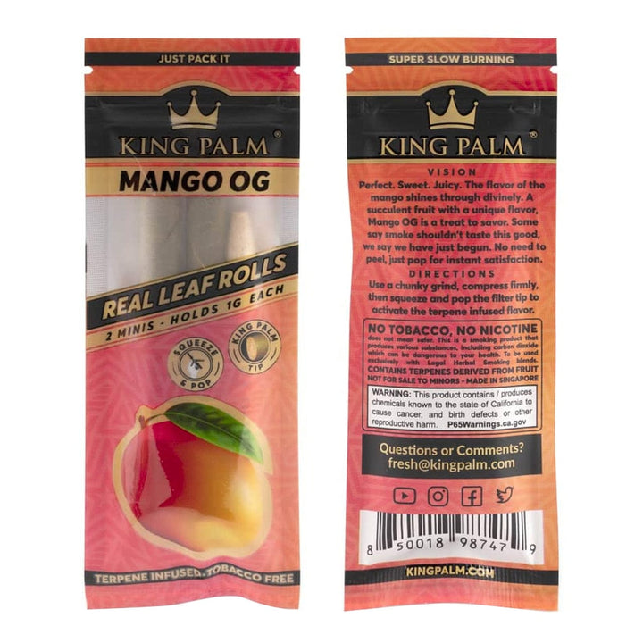 King Palm 420 Accessories 2/pkg / Mango OG King Palm Mini Pre-Rolls-Mango OG King Palm Mini Pre-Rolls-Mango OG-Yorkton Vape SuperStore Sask