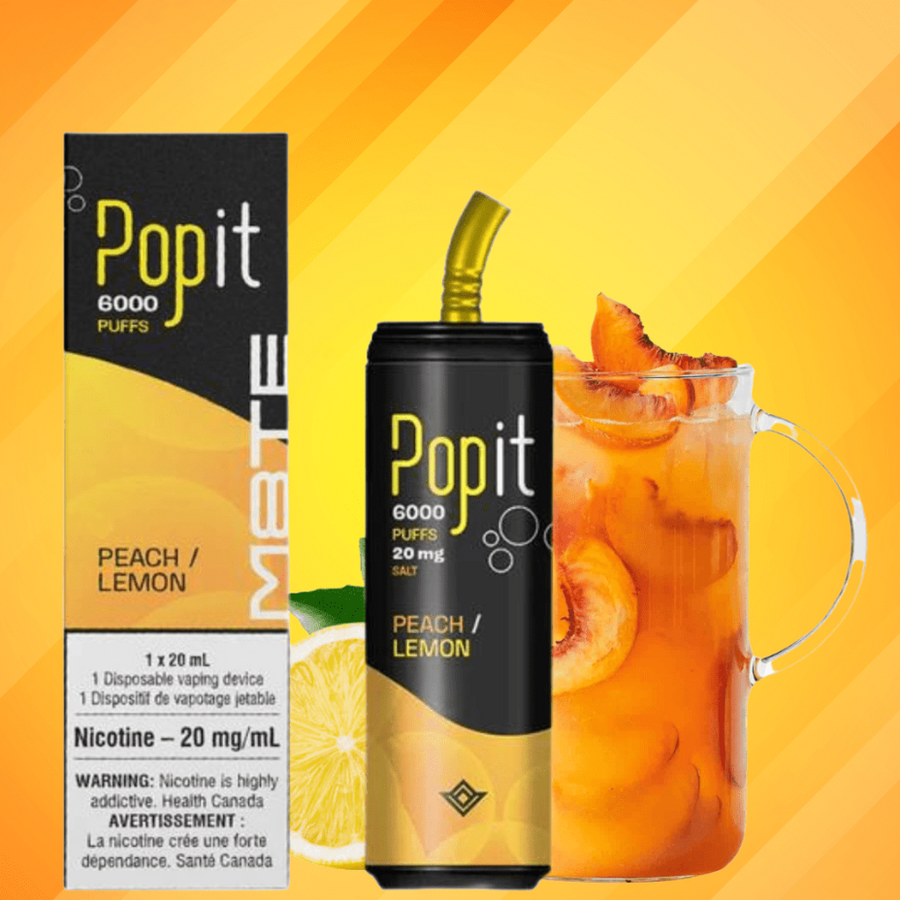 M8te POPIT Disposables Disposables 20mg M8te POPIT 6000 Disposable Vape-Peach Lemon M8te POPIT 6000 Disposable Vape-Peach Lemon-Yorkton Vape Superstore