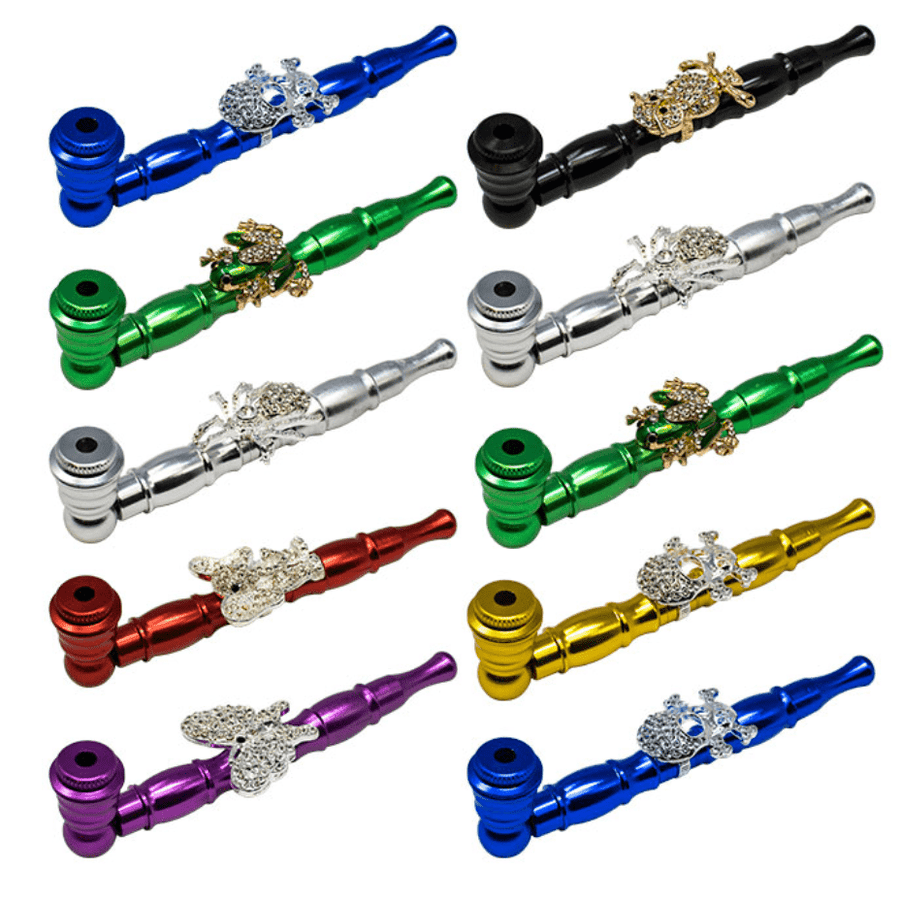 Maze Hand Pipes Metal Weed Hand Pipes w/crystals-5" Metal Weed Hand Pipes w/crystals-5"-Yorkton Vape SuperStore