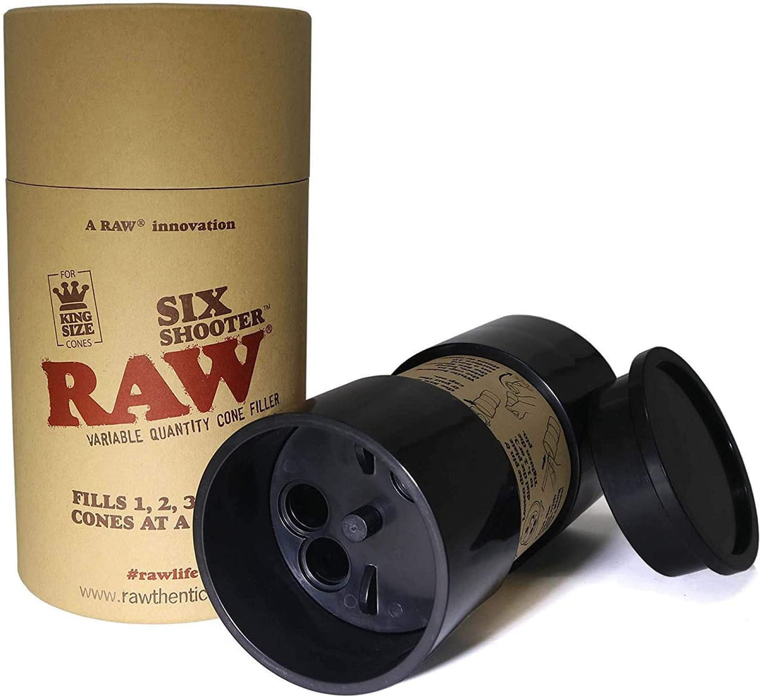 Raw Rolling Accessories RAW Six Shooter King Size Cone Filler RAW King Size Six Shooter Cone Filler - Yorkton Vape SuperStore & Bong Shop SK, Canada