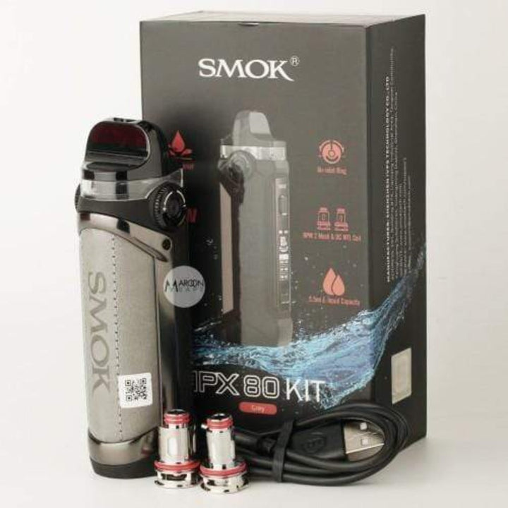Smok Pod Kits 80W / Grey Smok IPX80 Pod Kit-3000 mAh Smok IPX80 Pod Kit -80W- Yorkton Vape SuperStore  Saskatchewan Canada