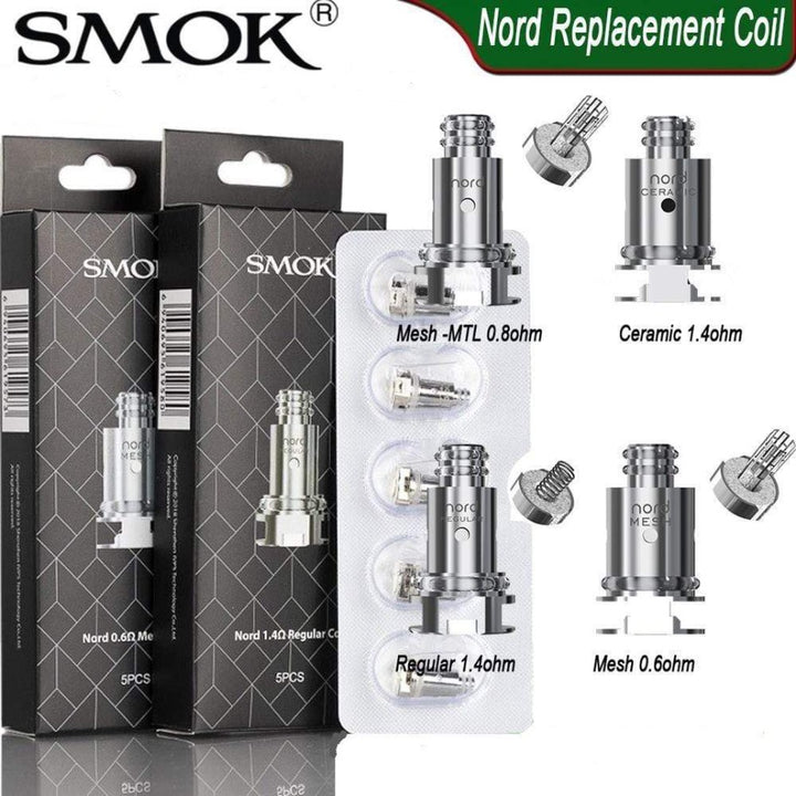 Smok Replacement Coils Smok Nord Individual Replacement Coils Smok Nord Replacement Coils - Yorkton Vape SuperStore & Bong Shop SK, Canada