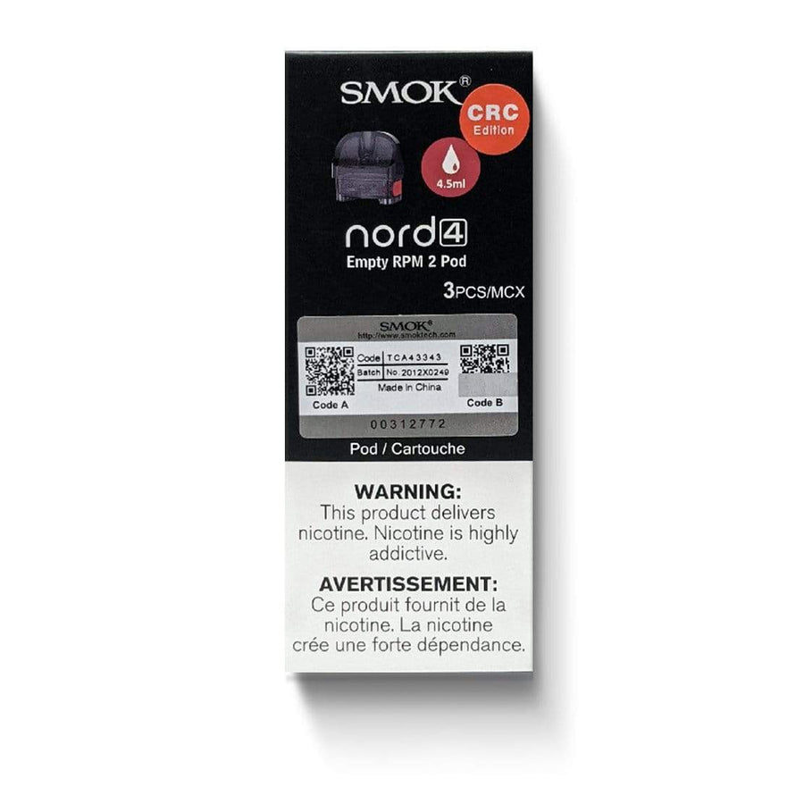 Smok Replacement Pods RPM2 Pod SMOK Nord 4 Replacement Pods - 3pck SMOK Nord 4 Pods-3pck-Yorkton Vape SuperStore & Bong Shop SK, Canada