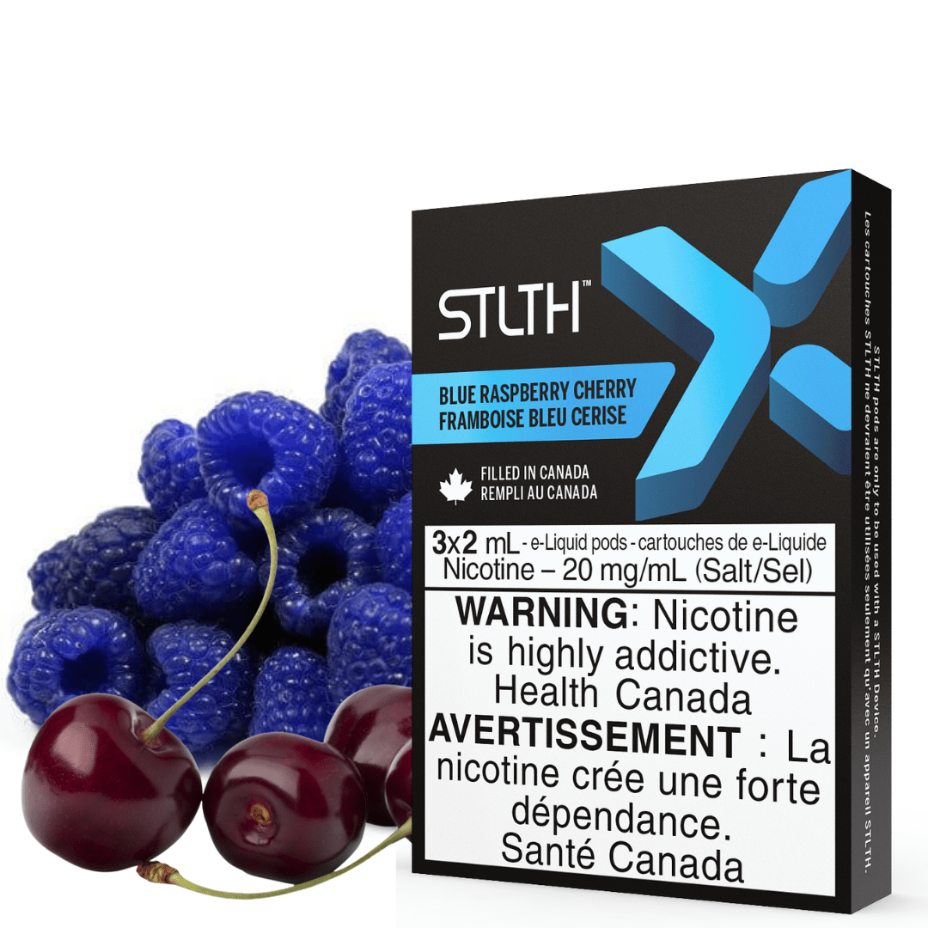 STLTH Closed Pod System 3/pkg / 20mg STLTH X Pods-Blue Raspberry Cherry STLTH X Pods-Blue Raspberry Cherry-Yorkton Vape SuperStore Saskatchewan