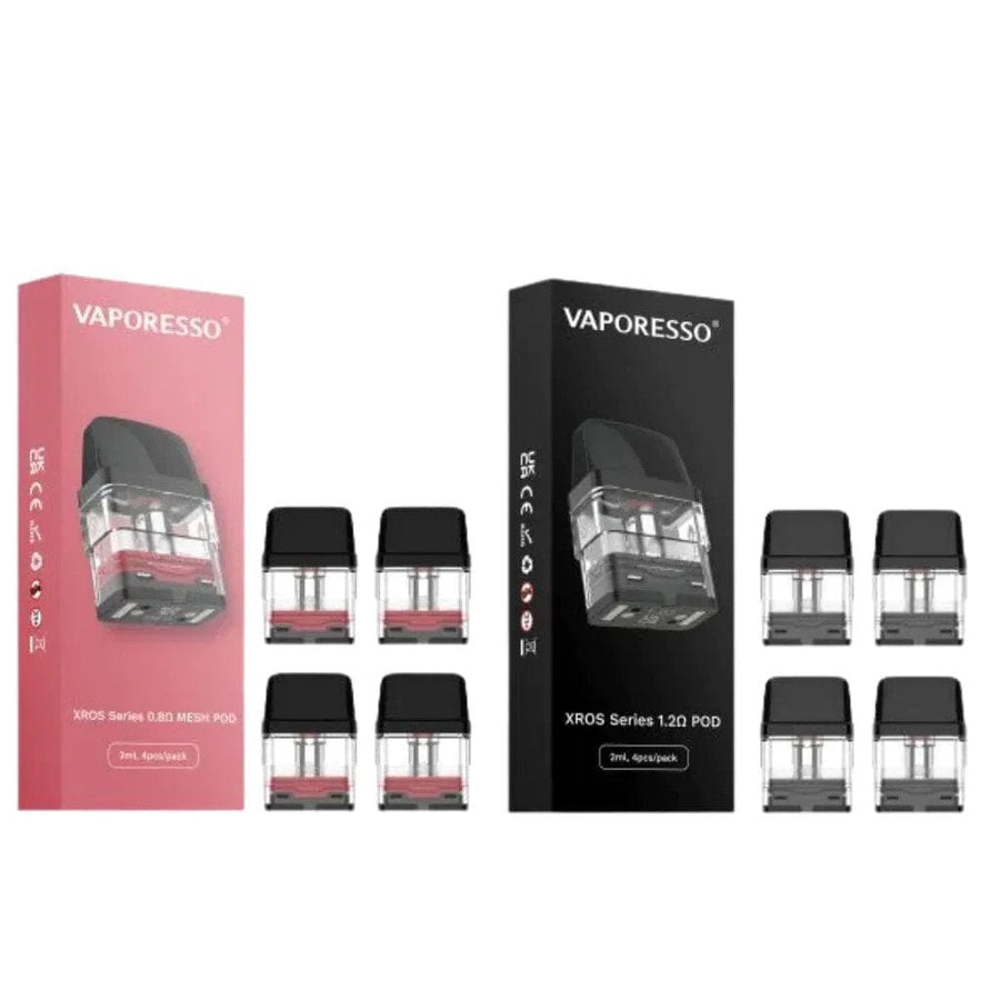 Vaporesso Replacement Pods 0.8ohm Vaporesso XROS Mesh Pods (4/pack) Vaperesso XROS Replacement Pods 4pk-Yorkton Vape SuperStore & Bong Shop SK, Canada