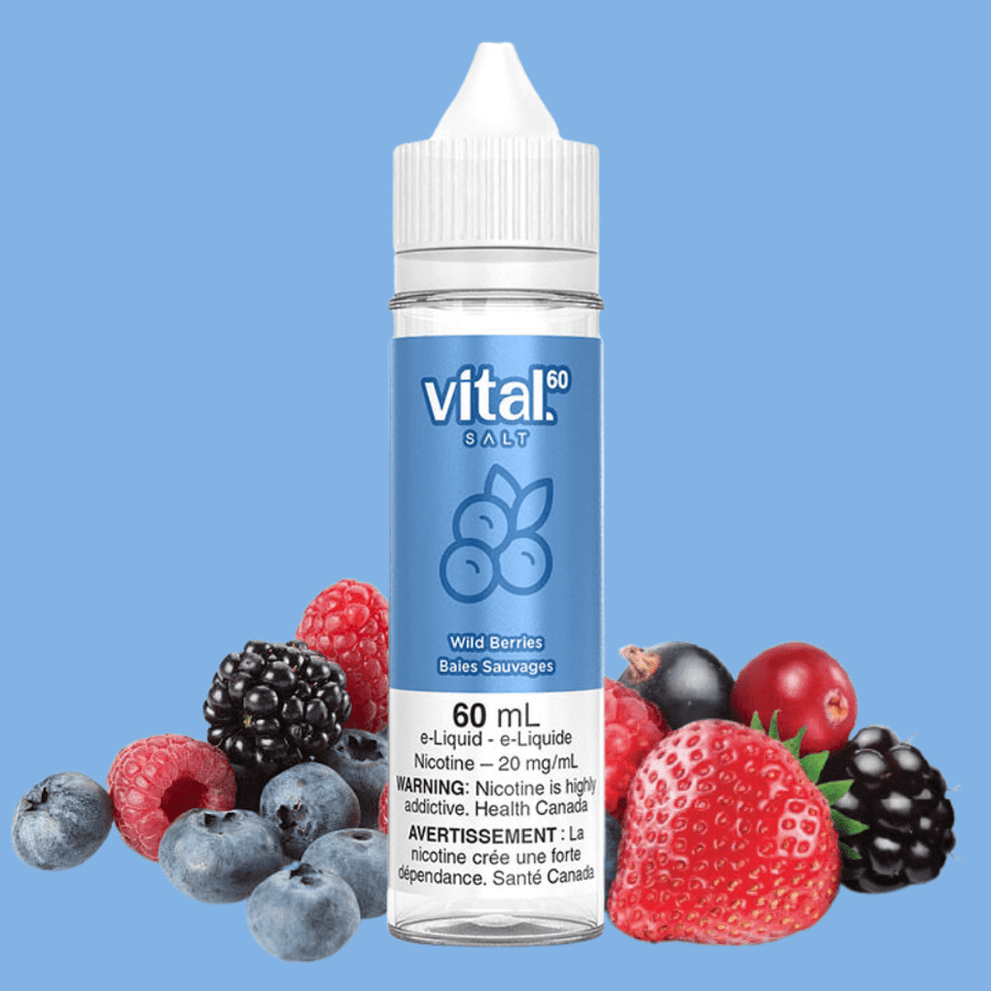 Vital E-Liquid Salt Nic 60ml / 12mg Wild Berry by Vital 60 Salt Wild Berry by Vital 60 Salt-Yorkton Vape SuperStore Saskatchewan
